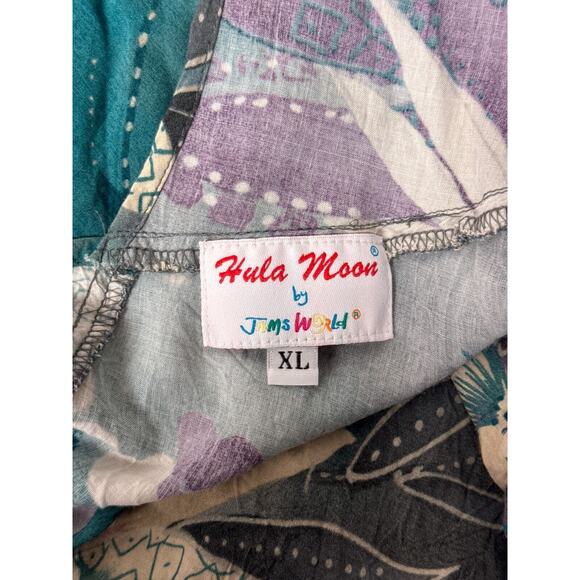 Hula Moon By Jams World Dress XL Womens Floral Sleeveless Mini - Picture 7 of 7